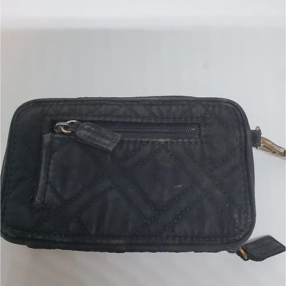 Vera Bradley Black Wristlet 5.5